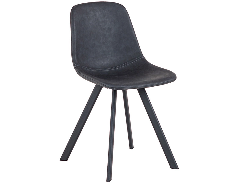 Stuhl JULIA Synthetisches Leder schwarz