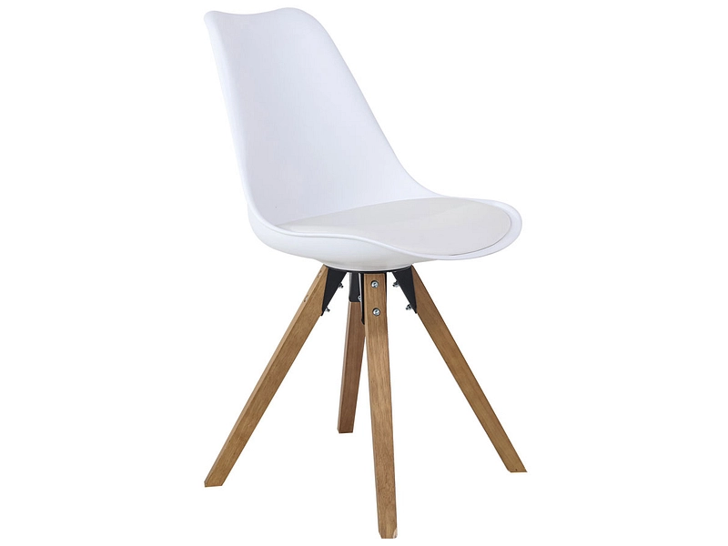 Stuhl FOXTROT 2 Synthetisches Leder weiss