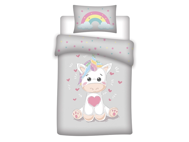 Bettwäsche LICORNE 100x140cm + 1*40x60cm Baumwolle