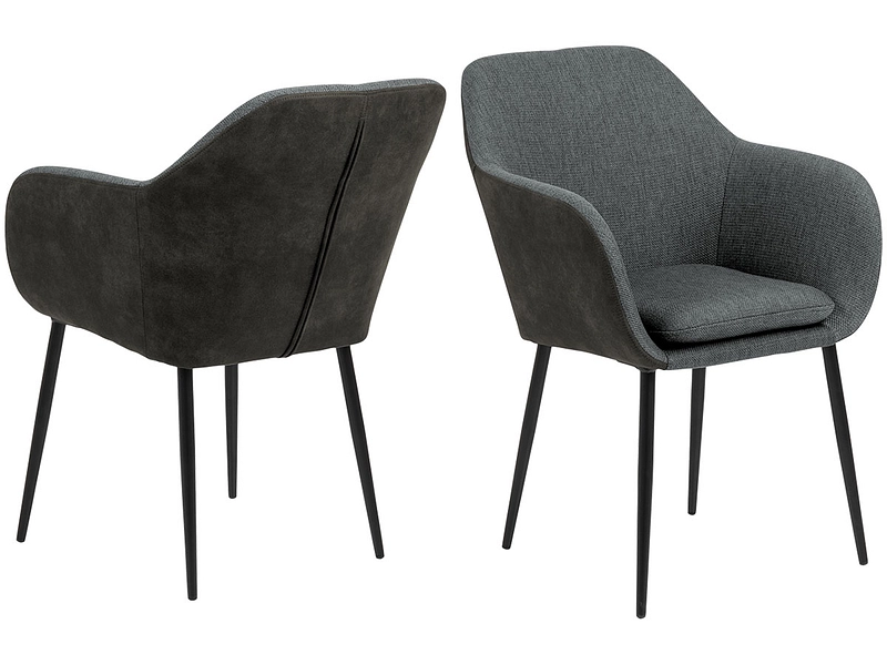 Stuhl EMILIA Polyester grau