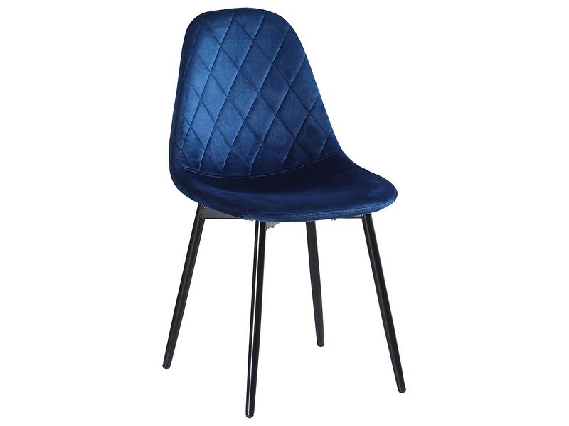 Stuhl HONFLEUR Samt blau