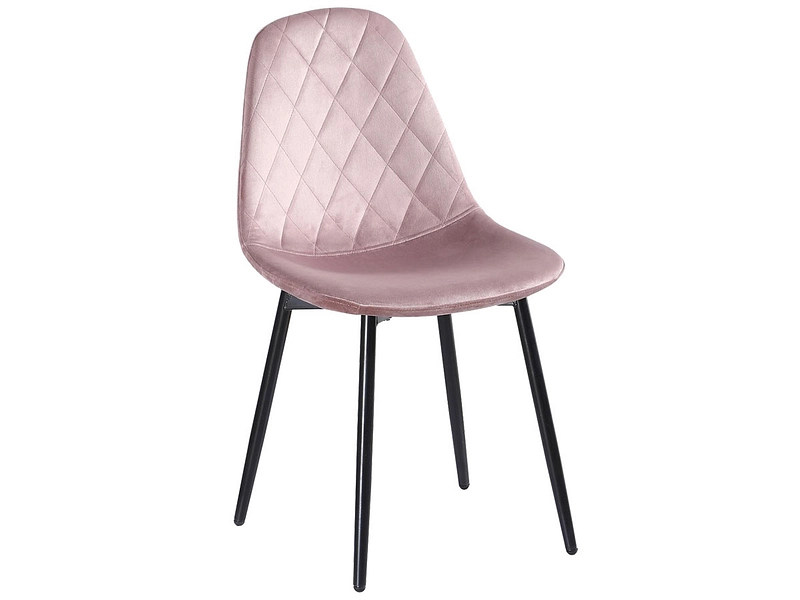 Stuhl HONFLEUR Samt rosa