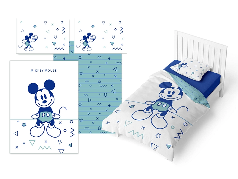 Bettwäsche MICKEY 100x140cm + 1*40x60cm Baumwolle