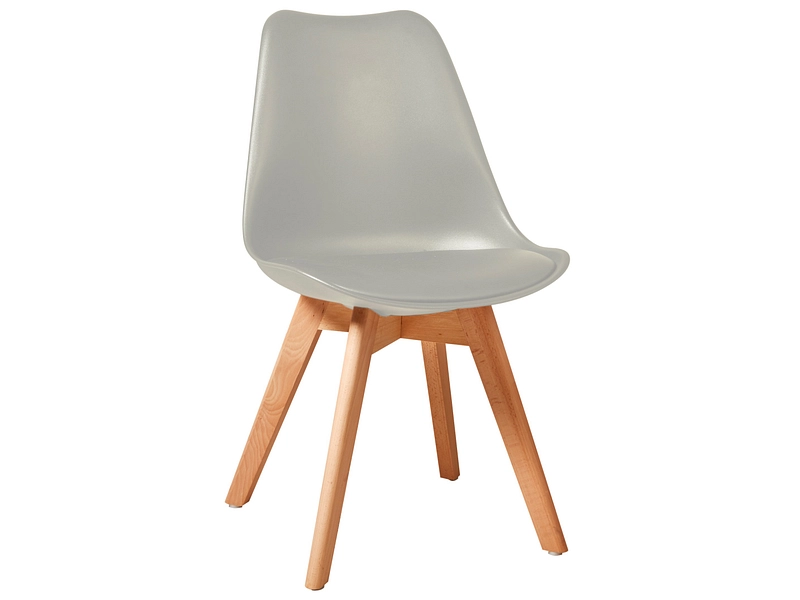 Stuhl VASA Synthetisches Leder grau