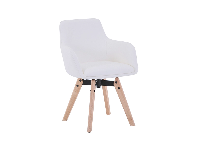 Stuhl TOE II Synthetisches Leder weiss