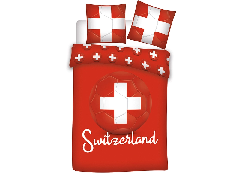 Bettwäsche HOPP SCHWIIZ 160x210cm + 1*65x100cm Baumwolle