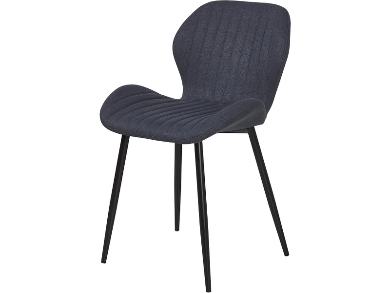 Stuhl PORTO Stoff grau anthrazit
