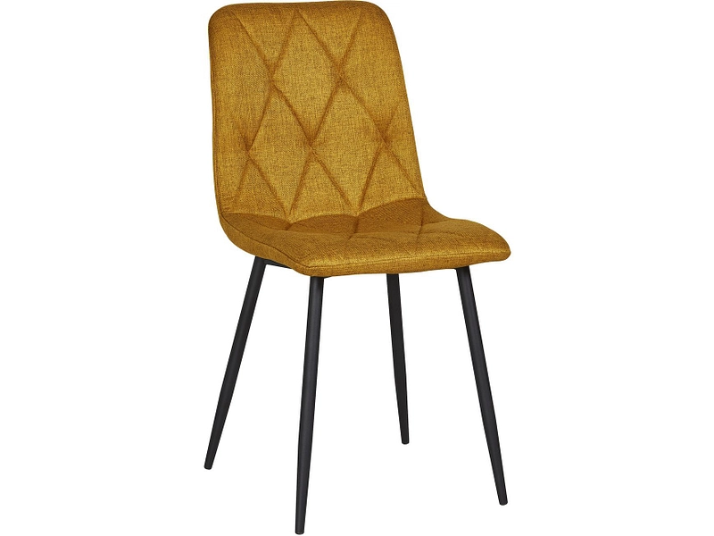 Stuhl SAMY Stoff goldfarben