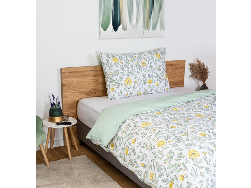 Bettwäsche SIMON GARDEN 160x210cm + 1*65x100cm Baumwolle