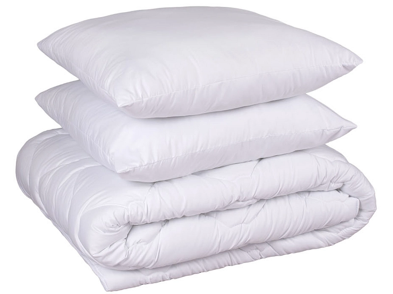 Duvet +2 Kopfkissen DUVETTE 240x240cm + 65x65cm weiss