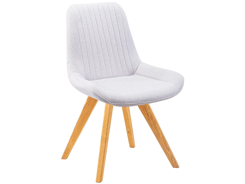 Stuhl AROSA Stoff hellgrau