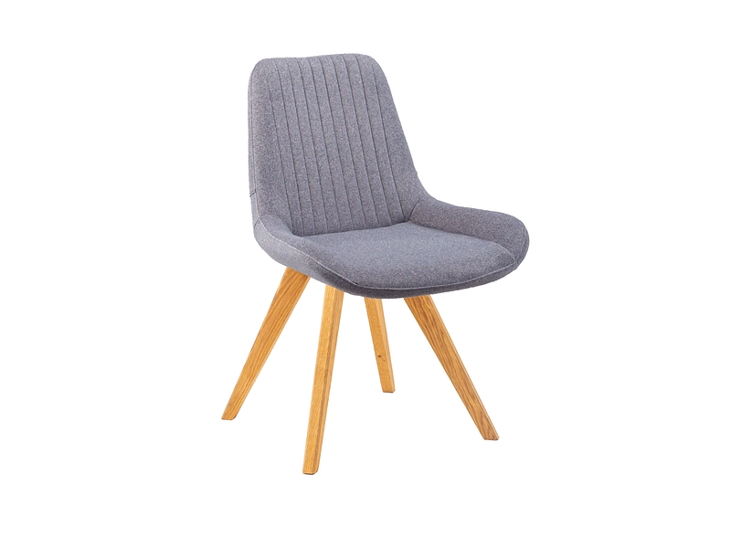 Stuhl AROSA Stoff dunkelgrau Drehsitz