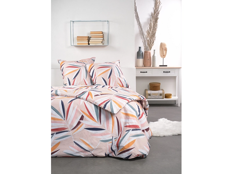 Bettwäsche SUNSHINE LEAVES 200x210cm + 2*65x65cm Baumwolle
