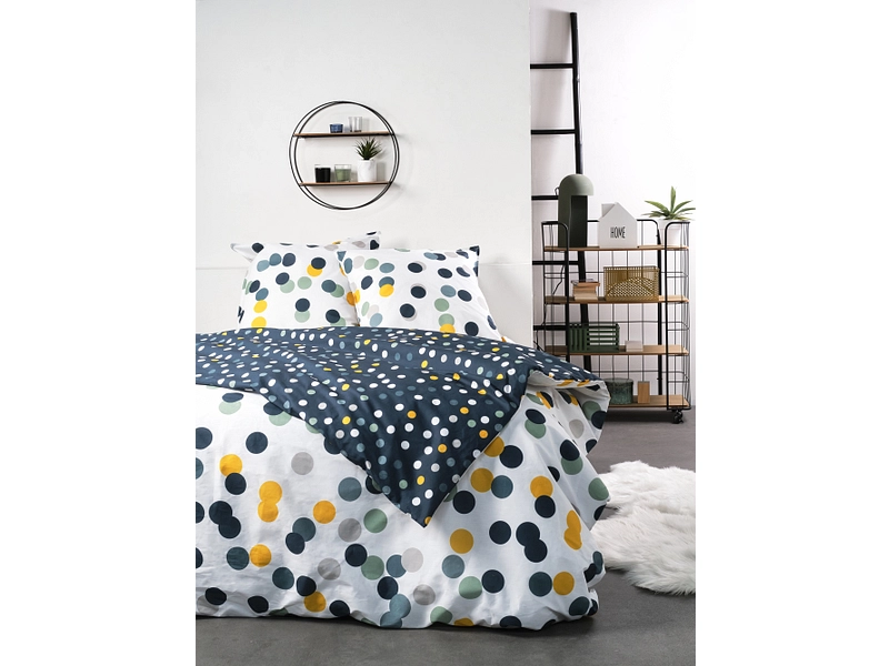 Bettwäsche SUNSHINE DOTS 200x210cm + 2*65x65cm Baumwolle