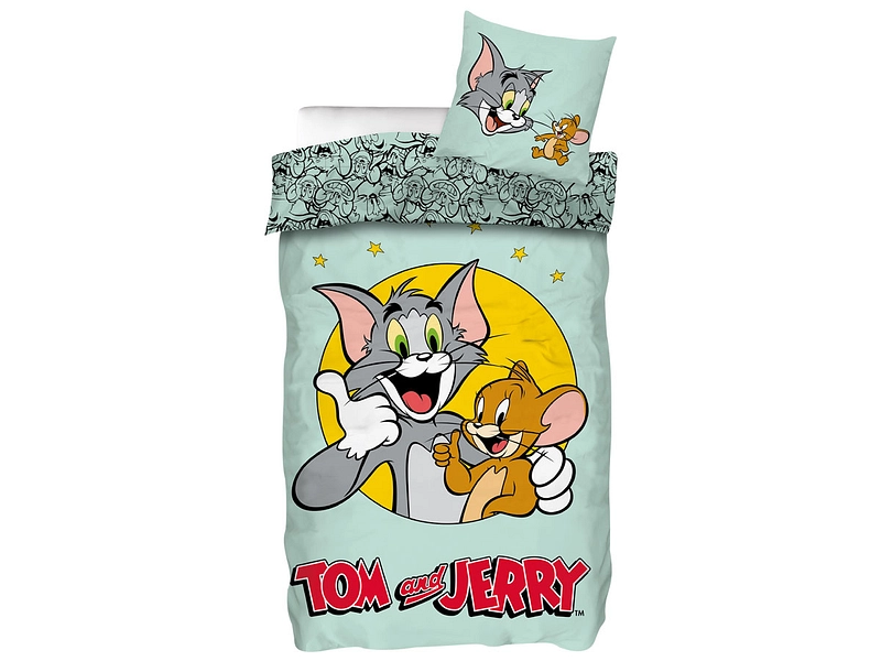 Bettwäsche TOM AND JERRY 160x210cm + 1*65x100cm Baumwolle