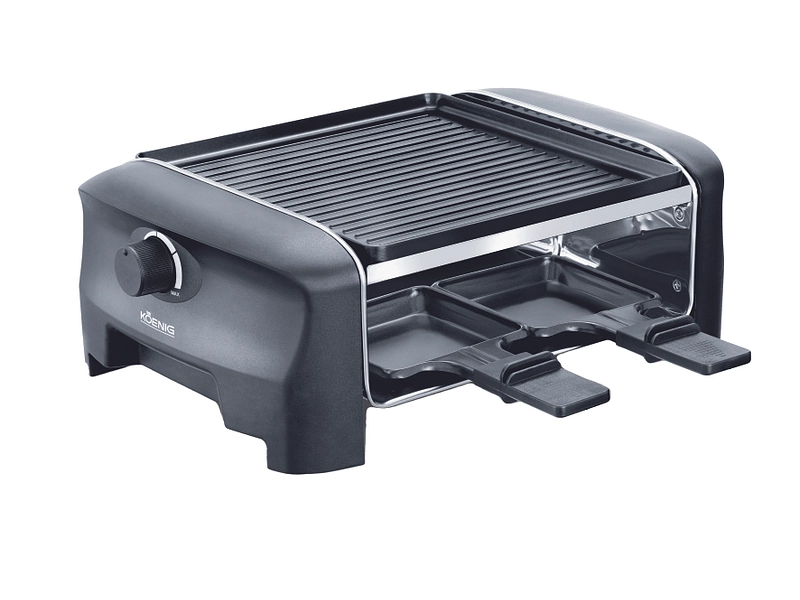 Multifunktionsraclettegrill KOENIG 4 personen Gourmet Grill und Stein