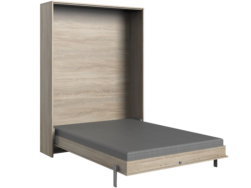 Bett mit hochklappbarem Einlegerahmen FOLD 140x200cm dekor eiche