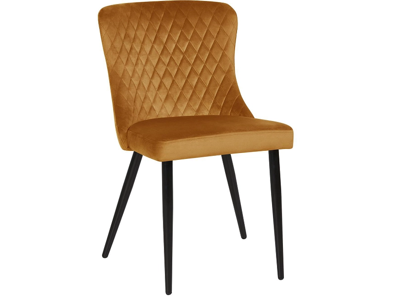 Stuhl ORA Stoff goldfarben