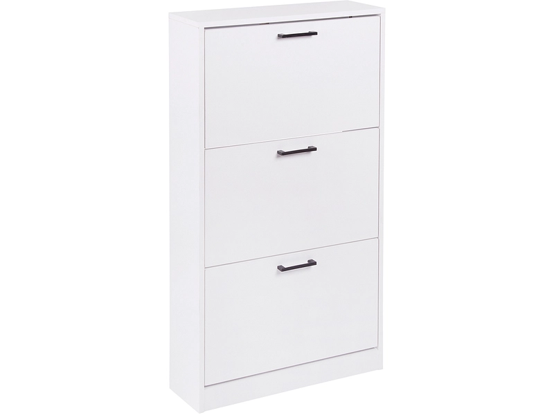 Schuhmöbel SCARPE 6 Paar Schuhe 3 Klappen weiss
