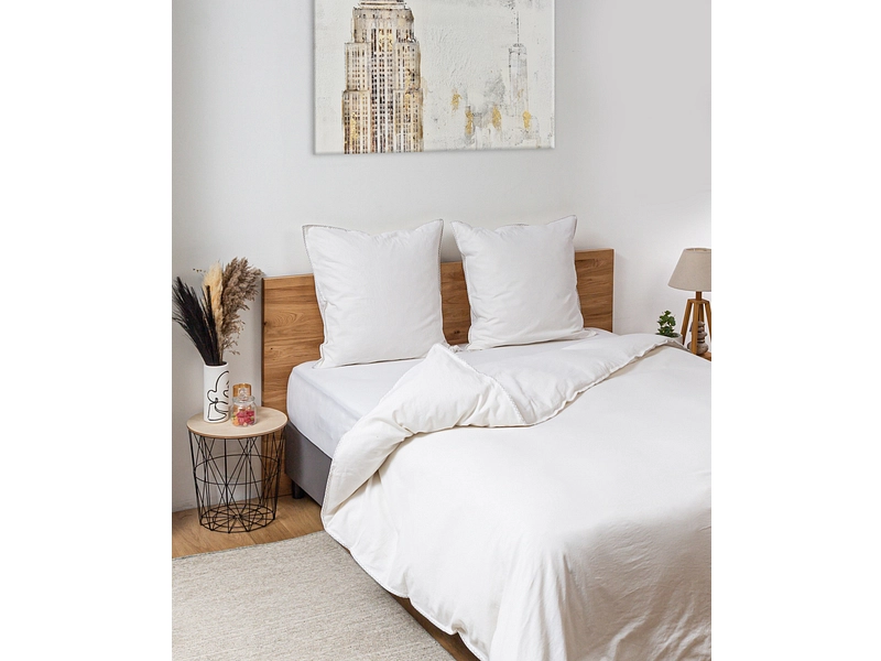 Bettbezug PALOMA GREY 240x240cm Leinen