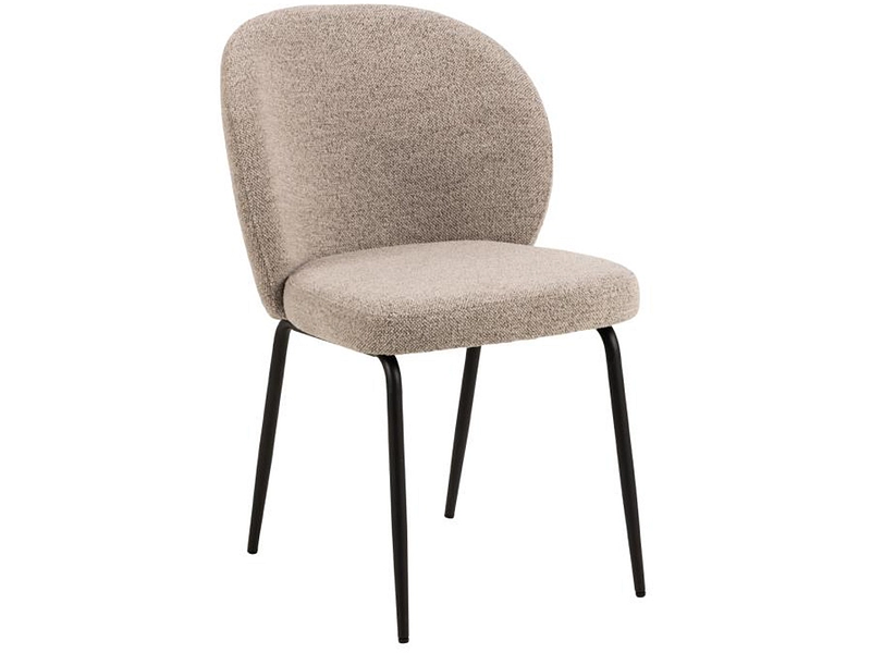 Stuhl PATRICIA Stoff dunkelbeige