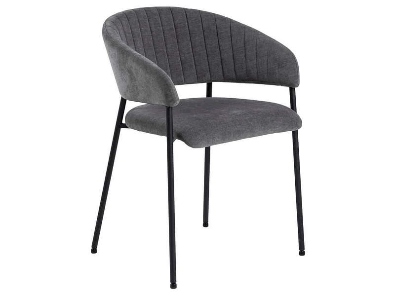 Stuhl ANN Stoff dunkelgrau