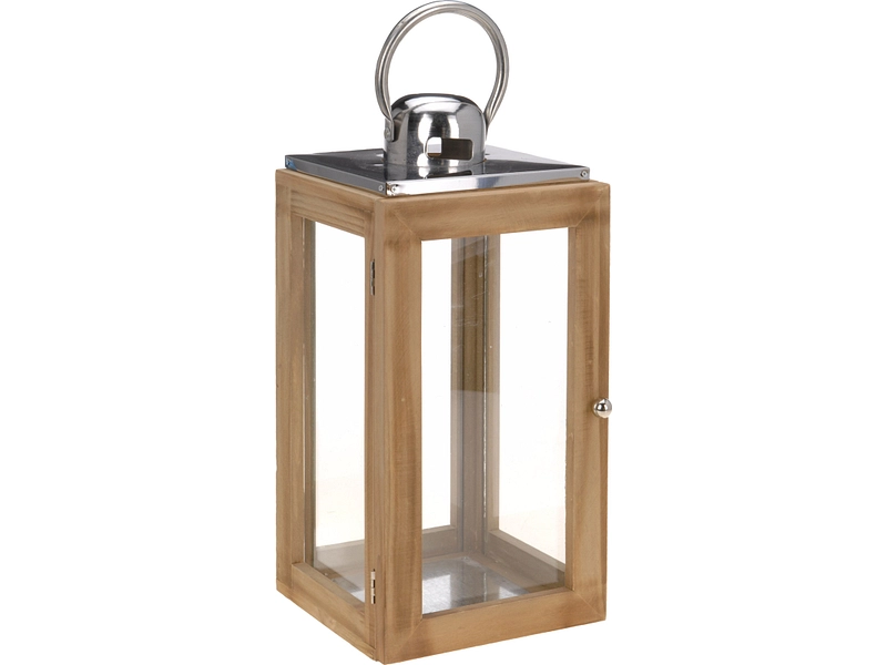 Lanterna TOMMY 25 cm x 54 cm Abete legno naturale