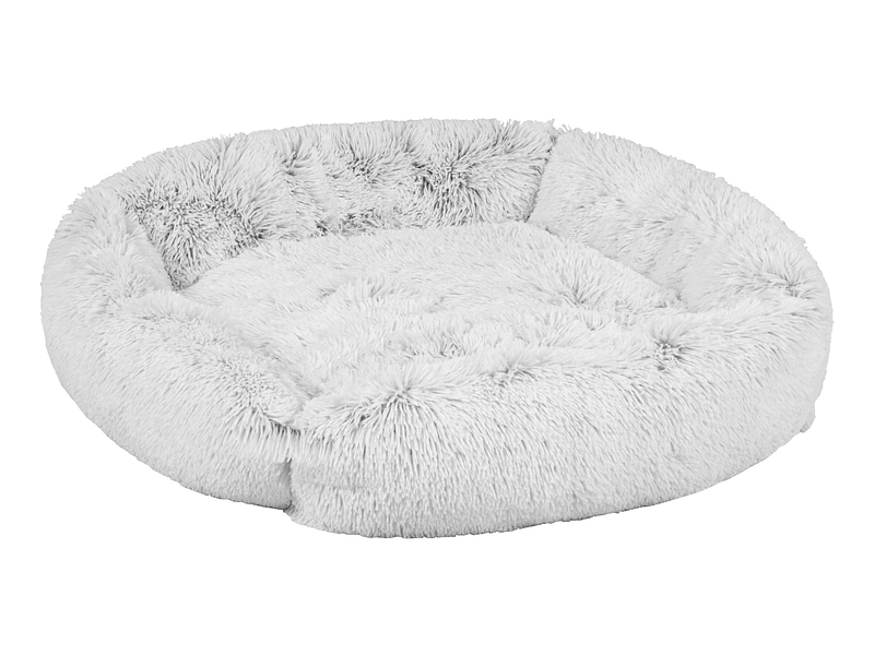 Hundebett DONNA 80x80x26cm stoff dunkelgrau