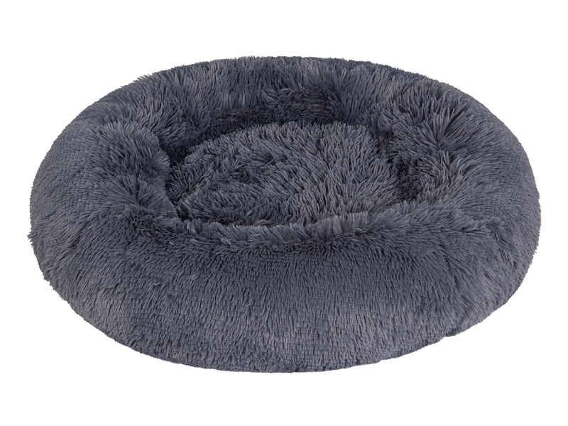 Hundebett DONNY 70x70x17cm stoff dunkelgrau