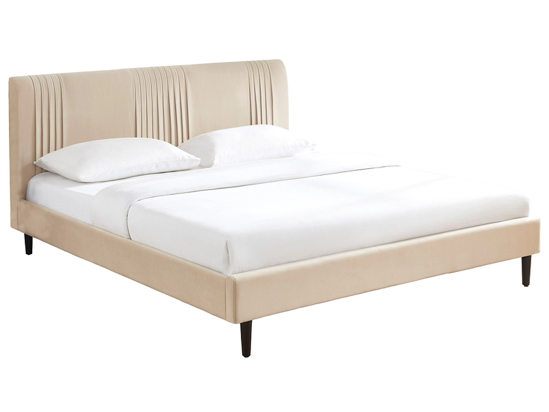 Bett OLINDA 180x200cm stoff beige