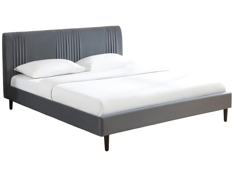 Bett OLINDA 180x200cm stoff grau
