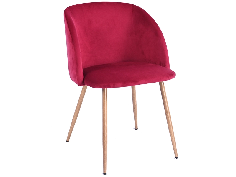 Stuhl SYDNEY Samt bordeau