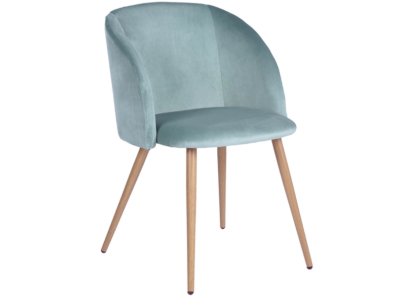 Stuhl SYDNEY Samt entenblau