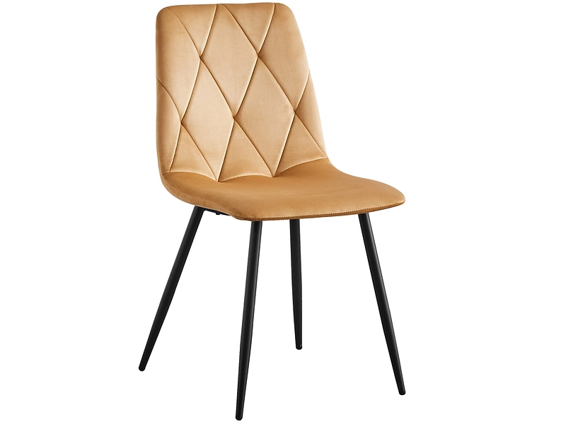 Stuhl BACENO Samt gelb