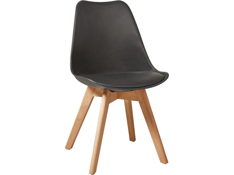 Stuhl NORVEGE Synthetisches Leder schwarz