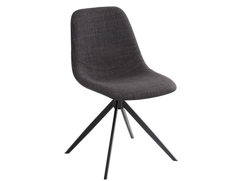 Stuhl HOME Stoff dunkelgrau Drehsitz