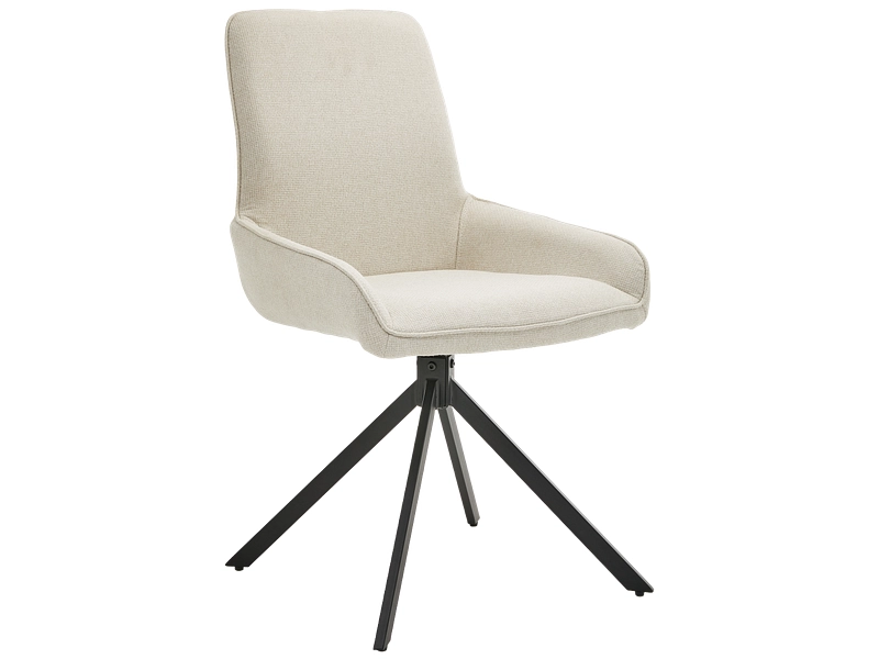 Stuhl BARRY Polyester beige Drehsitz