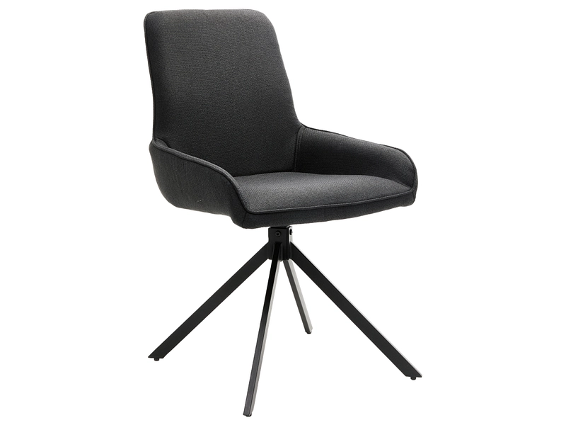 Stuhl BARRY Polyester dunkelgrau Drehsitz