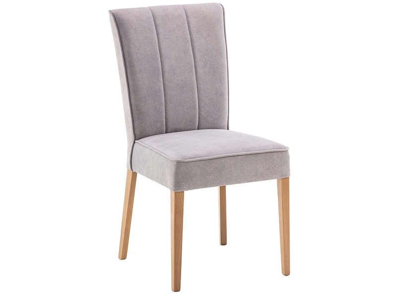 Stuhl DIANA Stoff hellgrau