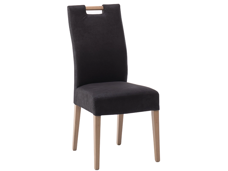 Stuhl PALMA Stoff schwarz