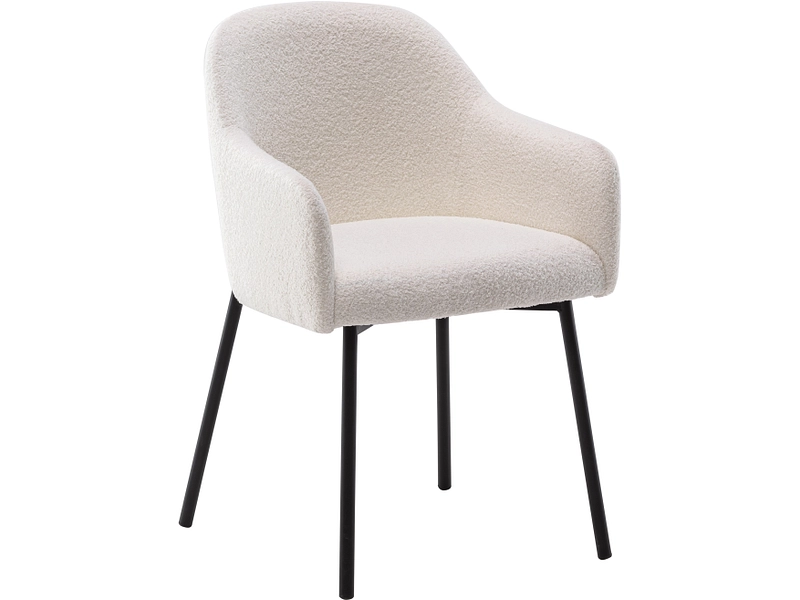 Stuhl ELVIS Stoff weiss