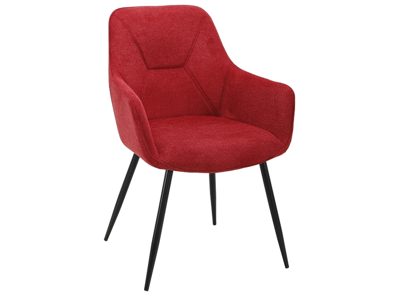 Stuhl NATH Stoff bordeau