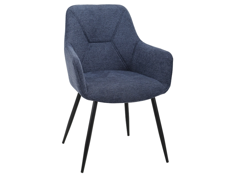 Stuhl NATH Stoff blau