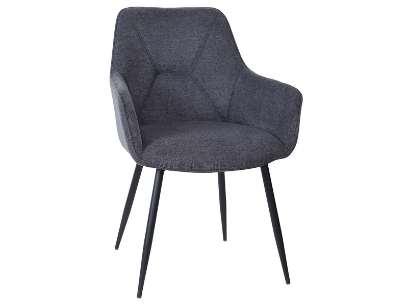 Stuhl NATH Stoff grau