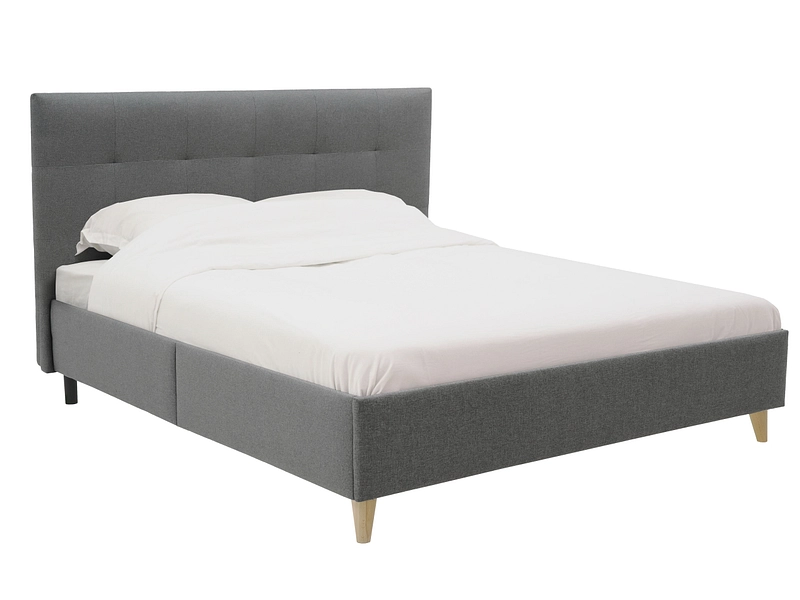 Bett SCANDI 180x200cm stoff anthrazit
