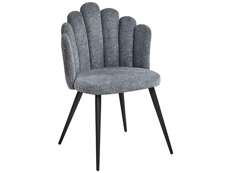 Stuhl SHELL Stoff grau