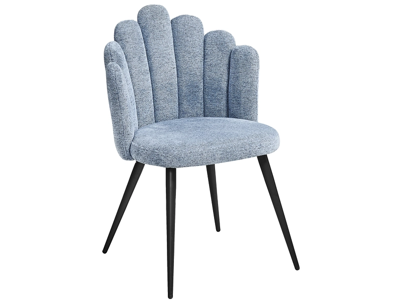 Stuhl SHELL Stoff blau