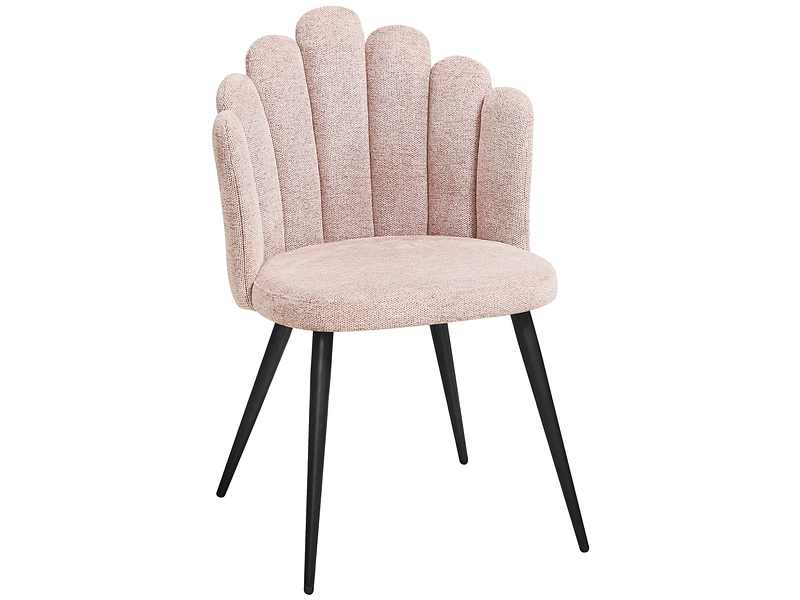 Stuhl SHELL Stoff rosa
