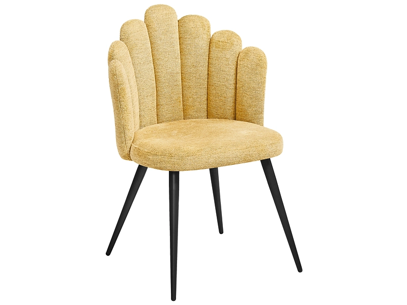 Stuhl SHELL Stoff gelb
