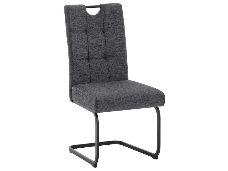 Stuhl LEWIS Stoff grau